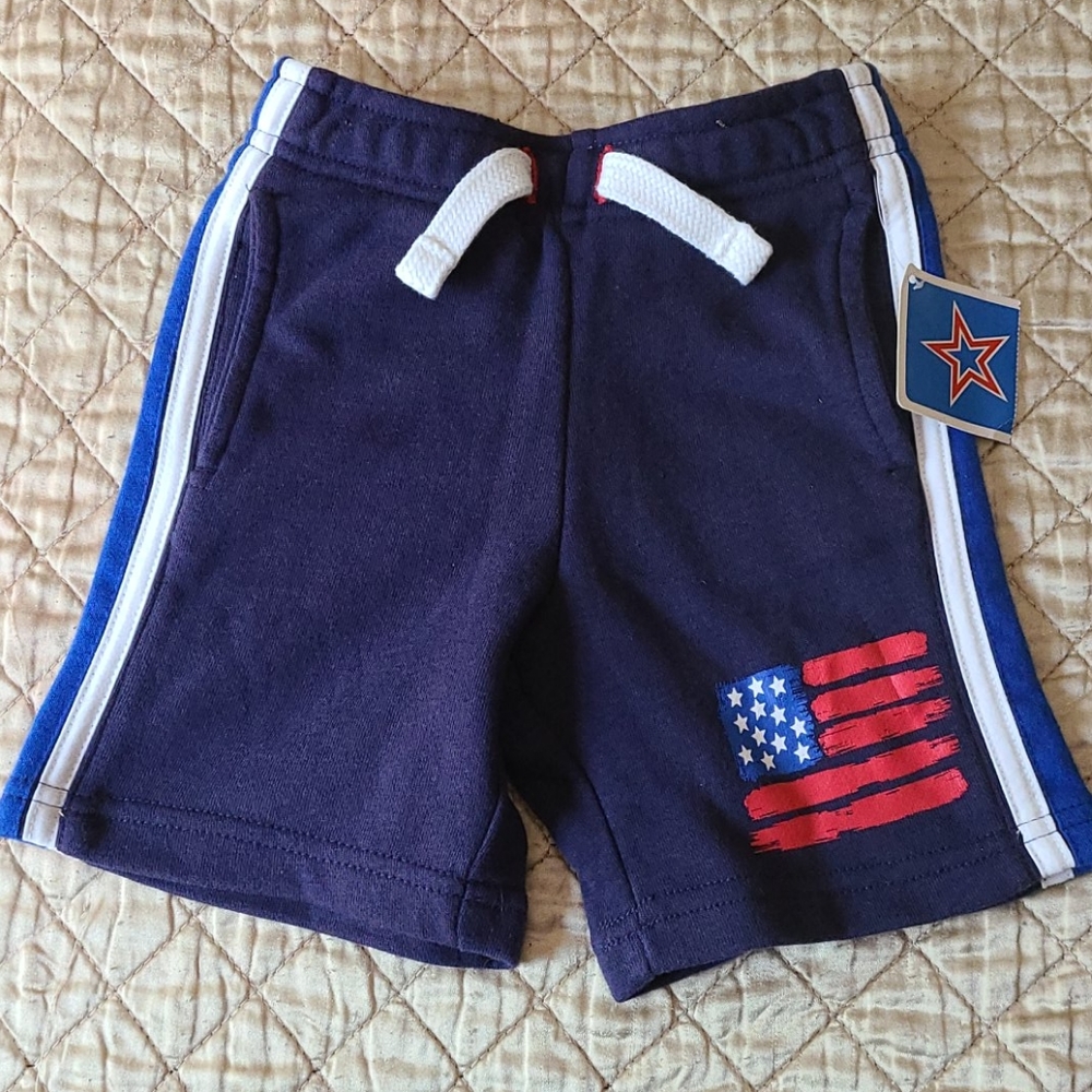 NWT Blue Terry Shorts